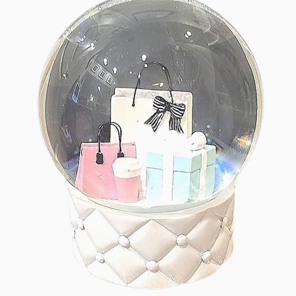 At Home Shopping , Tiffany's, & Lattes Glitter Snow Globe - Picture 1 of 8